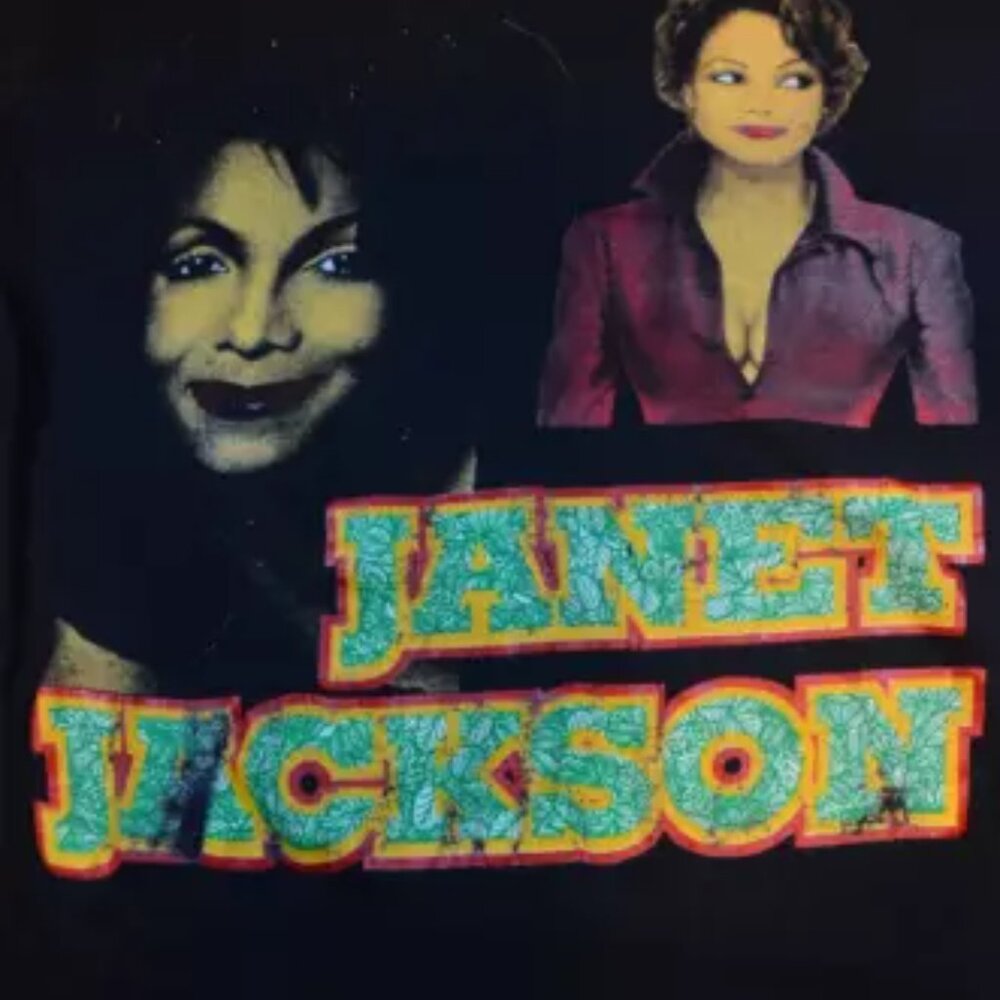Vintage 1990s Janet Jackson Poetic Justice Bootleg Rare Rap Tee Men's Size XL - Picture 4 of 10